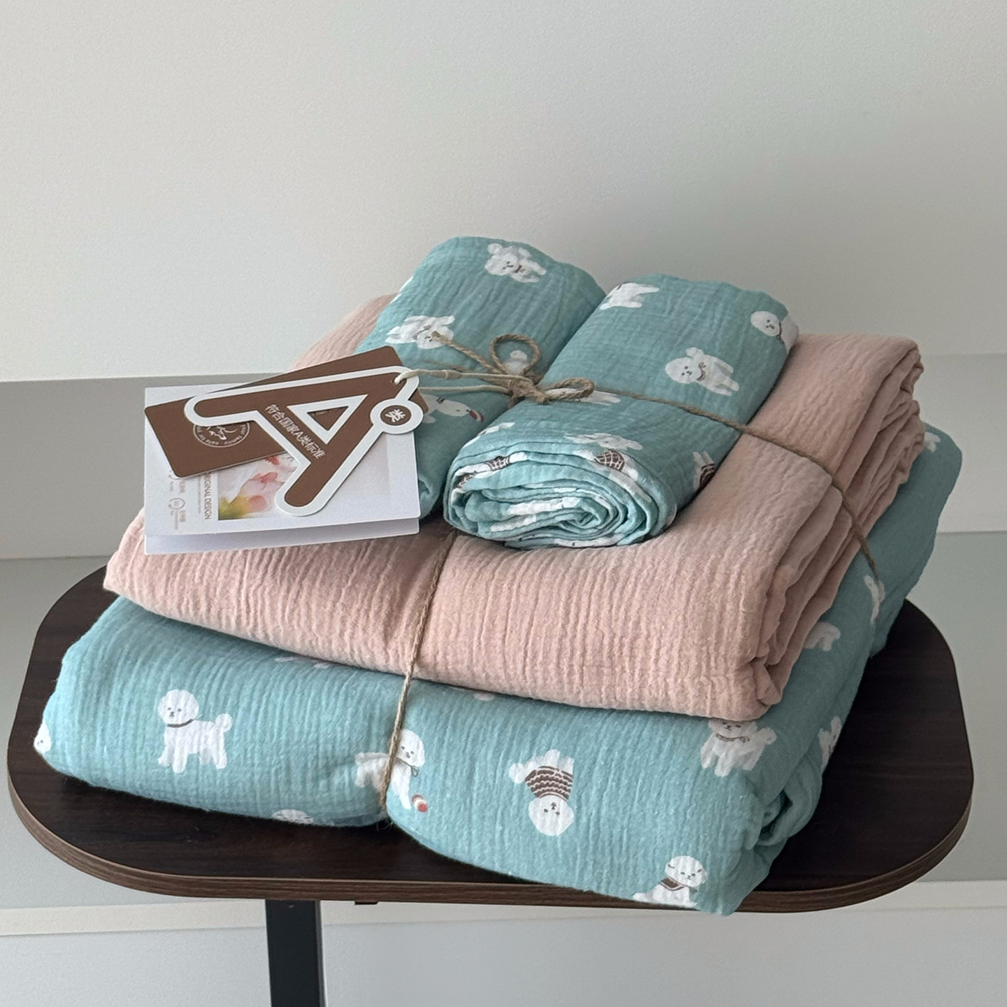 2025新款全棉基础款印花四件套 小旺崽