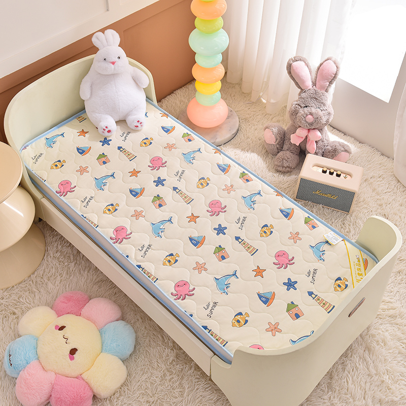 2025新款加厚立体全棉棉花床垫幼儿园床垫床褥儿童床垫 50*130cm 海洋世界