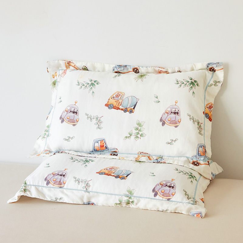 2025新款天竹系列A类竹维四层纱枕套儿童枕套幼儿园枕套