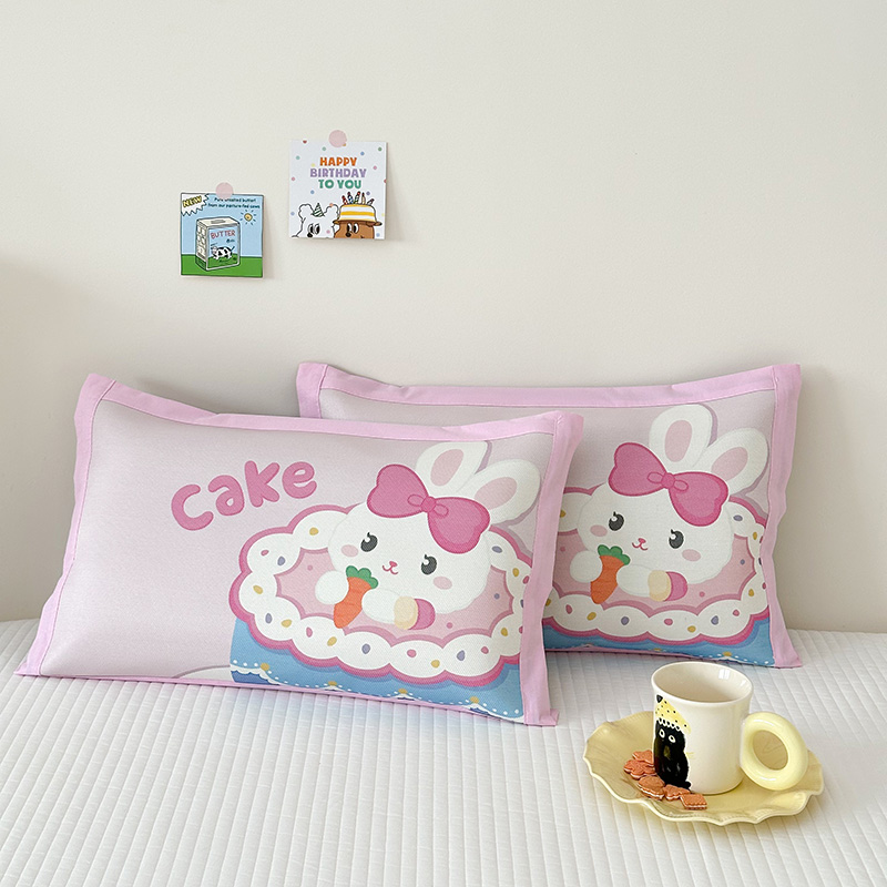 2025新款大版儿童冰丝枕套幼儿园枕套