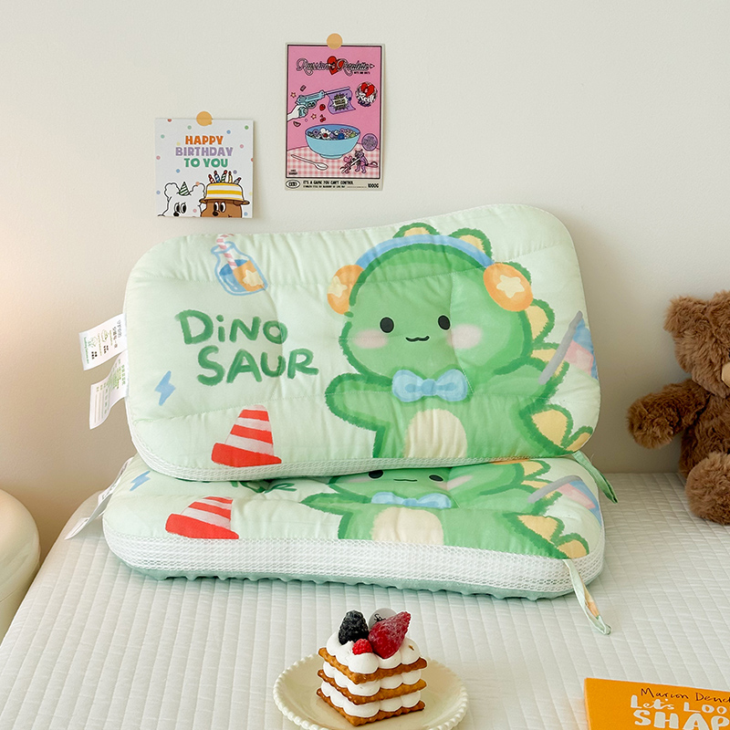 2025新款A类全棉40s数码印花原创大版卡通枕芯 幼儿园枕芯 枕头