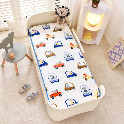 2023新款加厚牛奶绒床垫 儿童床垫 幼儿园床垫 床褥（一体款 可拆款） 50*130cm 嘟嘟汽车-一体款