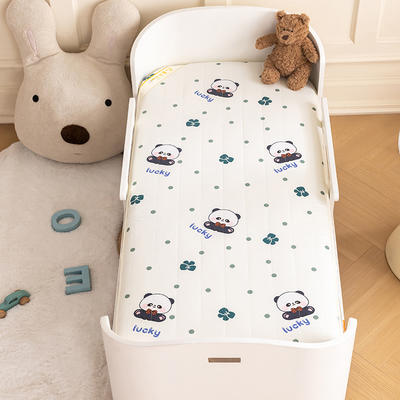 2024新款加厚款全棉床垫 加厚幼儿园床垫 儿童床垫床褥 可拆洗 60*120cm 欢乐熊猫-一体款