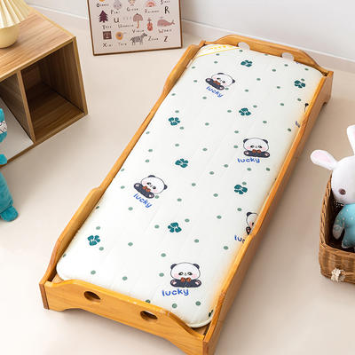 2024新款全棉印花幼儿园儿童可折叠床褥床垫可定做 60*120cm 一体款-欢乐熊猫