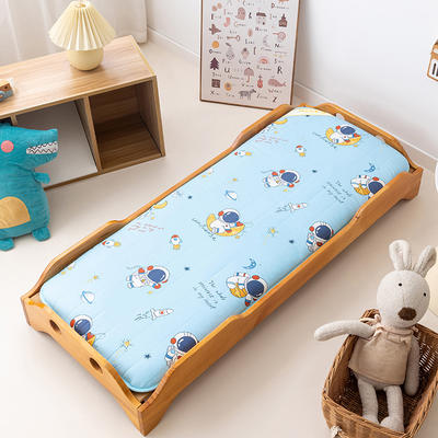 2024新款全棉印花幼儿园儿童可折叠床褥床垫可定做 60*120cm 一体款-宇航漫步