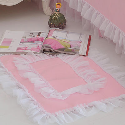2019新品全棉：素色公主风系列全棉向日葵之恋床罩款四件套 1.5米：床裙四件套 地垫可配对应花色