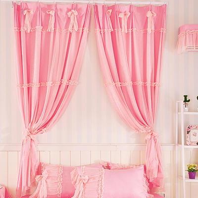 2019新品全棉：素色公主风系列全棉玫瑰庄园床罩款四件套 1.2米：床裙三件套 窗帘可配对应花色