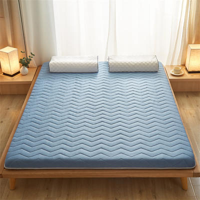 2023新款A类针织乳胶床垫--双人款 0.9*2.0m6厘米厚 清新蓝