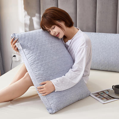 2023新款热熔枕头枕芯     48*74   cm/只 水洗棉热熔枕-浅灰