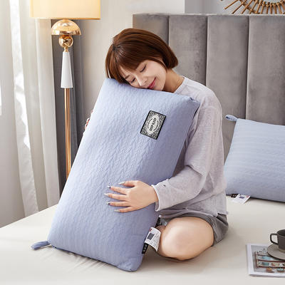2023新款热熔枕头枕芯     48*74   cm/只 针织棉热熔枕-岩灰