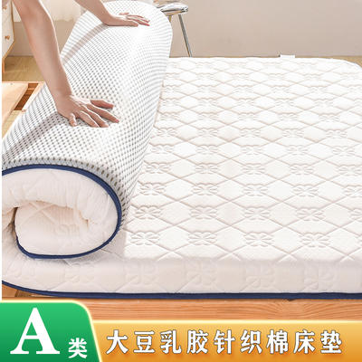 2023新款单边针织棉加厚乳胶床垫抗菌防螨床垫常年支持定制 90x200cm（厚度6cm） 单边花瓣白