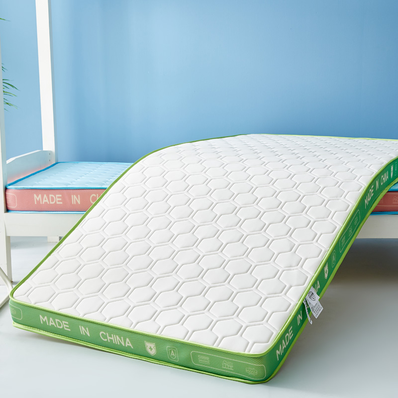 2023新款牛奶丝菱形马卡龙立体乳胶床垫（小床图） 80x180cm（厚度6cm） 菱形-绿