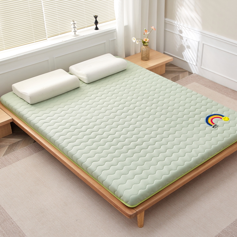 2025新款泡泡棉抗压床垫彩虹款-大床 彩虹绿