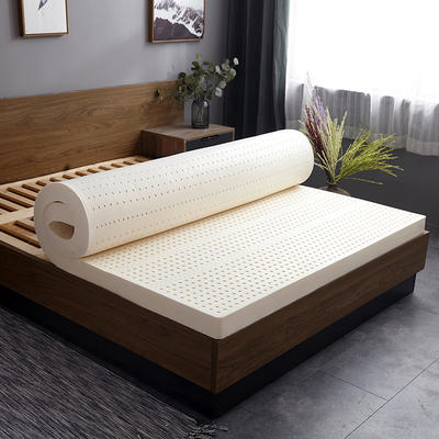 睡趣家纺 新品爆卖泰国天然乳胶床垫平板颗粒按摩垫子(A品配内外套) 90*200（单人） 平板舒适（7.5厘米）