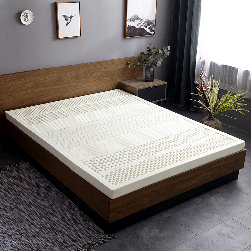 睡趣家纺 2020新款泰国天然乳胶床垫榻榻米床垫（A品带内外套） 1.0*2m 七区按摩5厘米