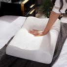 泰国进口天然乳胶枕头枕芯按摩颗粒枕曲线狼牙枕A品乳胶A品 水立方按摩颗粒枕(40*60厘米)