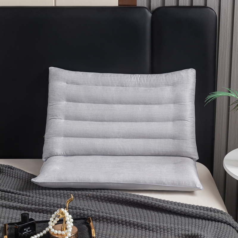 2024新款新款亚麻定型枕酒店枕成人枕头枕芯 48*74cm/只 灰色600克