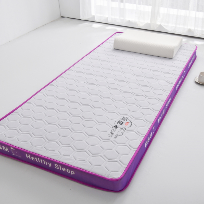 2023新款5D牛奶丝乳胶床垫凉席 0.9*2.0m凉席（6cm） 针织紫