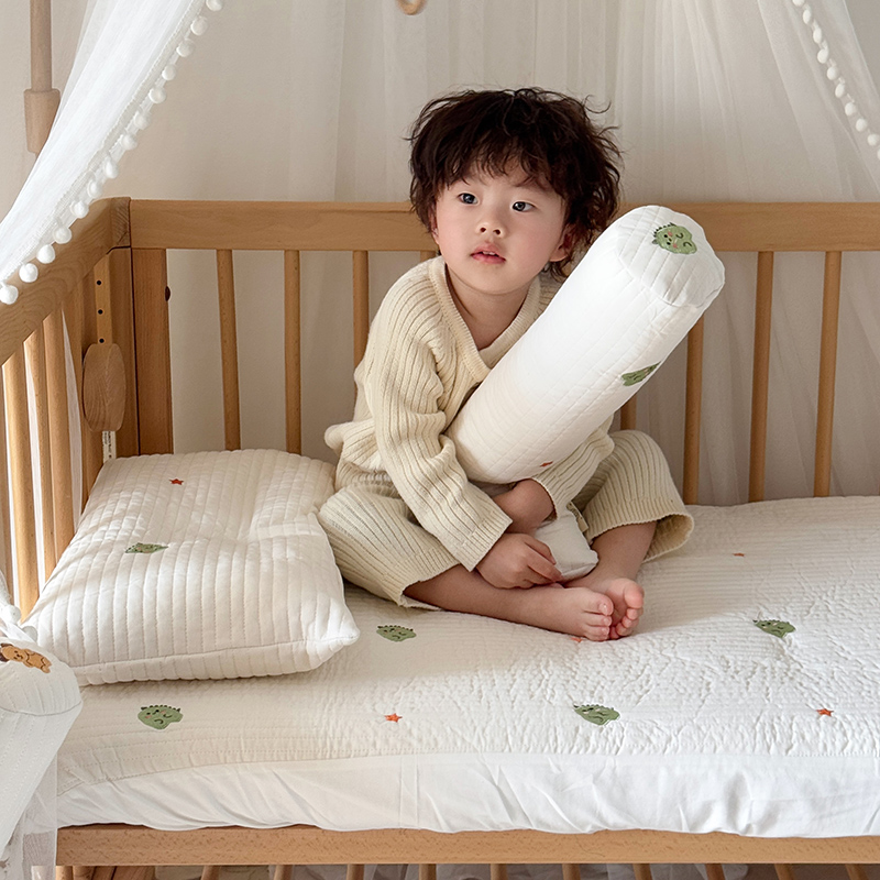 2025新款A类纯棉水洗棉大豆纤维夹棉绗缝儿童床笠-淳真系列 淳真-星星龙