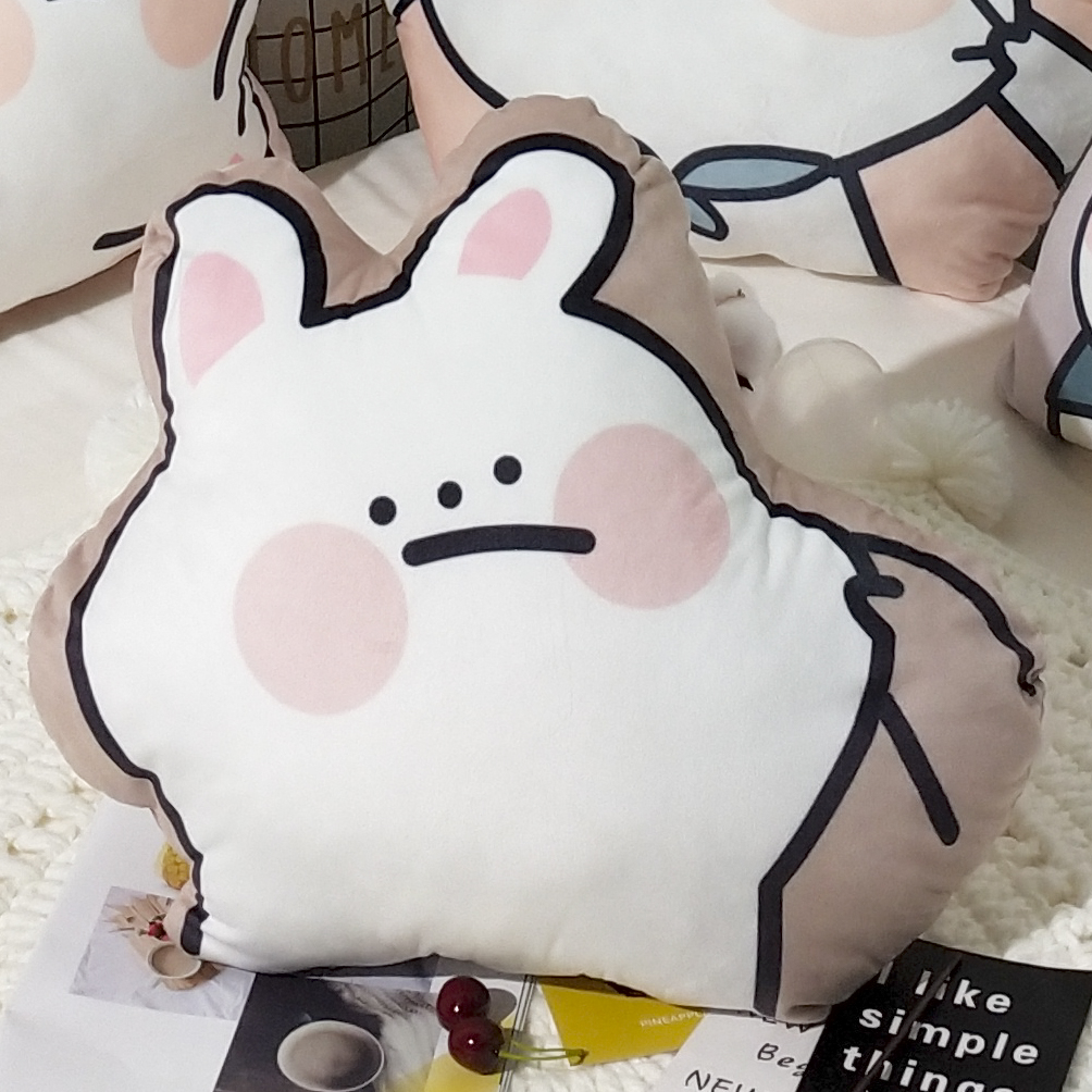 2019新款-ins风兔子系列抱枕 其他规格 下次还打游戏么49*45cm