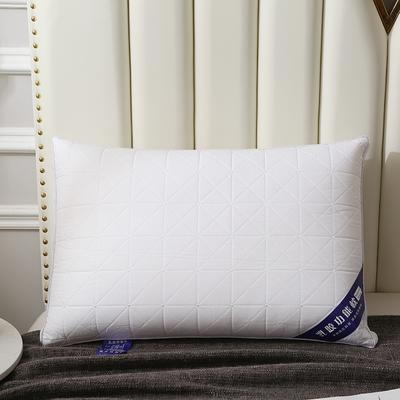 2022新款乳胶功能枕格子枕头枕芯 热熔棉舒适柔软回弹枕头枕芯48*74cm/只 格子-大白