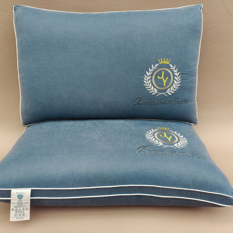 2021新款枕头枕芯胶原蛋白养颜枕48*74cm 蓝色
