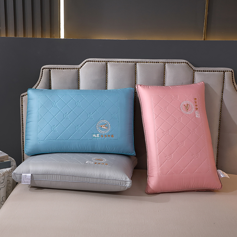 2022新款仿天丝热熔枕（大豆蛋白） 舒适柔软回弹枕头枕芯 粉色 48*74cm/只