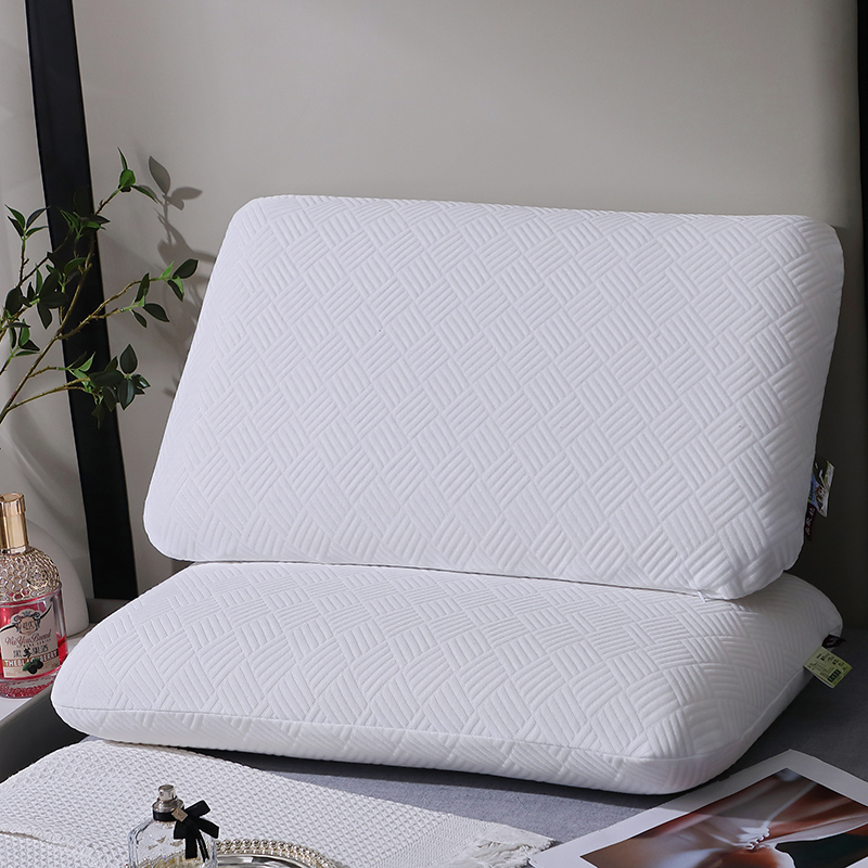 2024新款针织乳胶枕面包枕  枕头枕芯 白色70*40*12cm