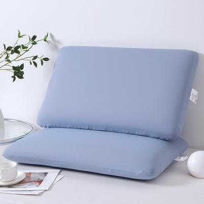 2024新款黑金凝胶面包枕 枕头枕芯 黑金凝胶面包枕-蓝色 70*40*10cm/只