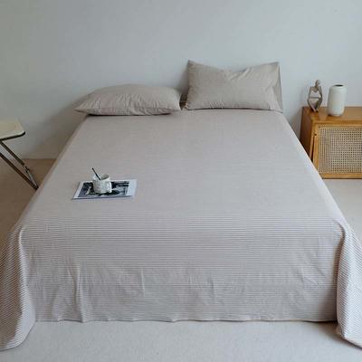 2021新款全棉色织水洗棉-单床单 120*210cm 米细条