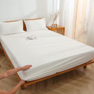 2022新款色织水洗棉单床笠系列 90*200cm（标准款） 白色