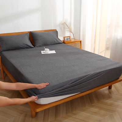 2022新款色织水洗棉单床笠系列 90*200cm（标准款） 冷灰