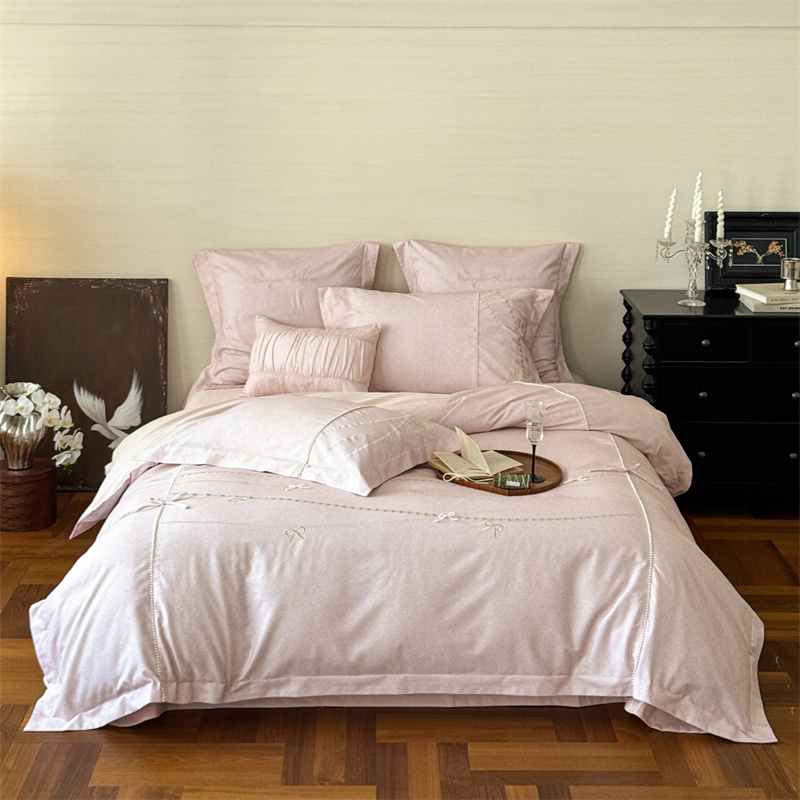 2025新款全棉磨毛刺绣四件套--珠光系列 珠光-盈盈