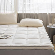 2023新款立体双边面包格软床垫床褥 90*190cm（厚度5cm） 白色-风格一
