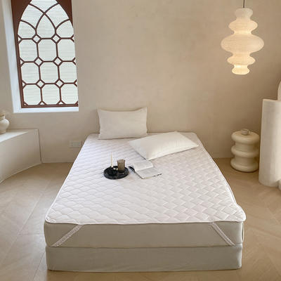 2023新款抗菌防螨新疆棉花薄床垫保暖垫床护垫 180*200cm 3.8斤左右（配包装） 白色