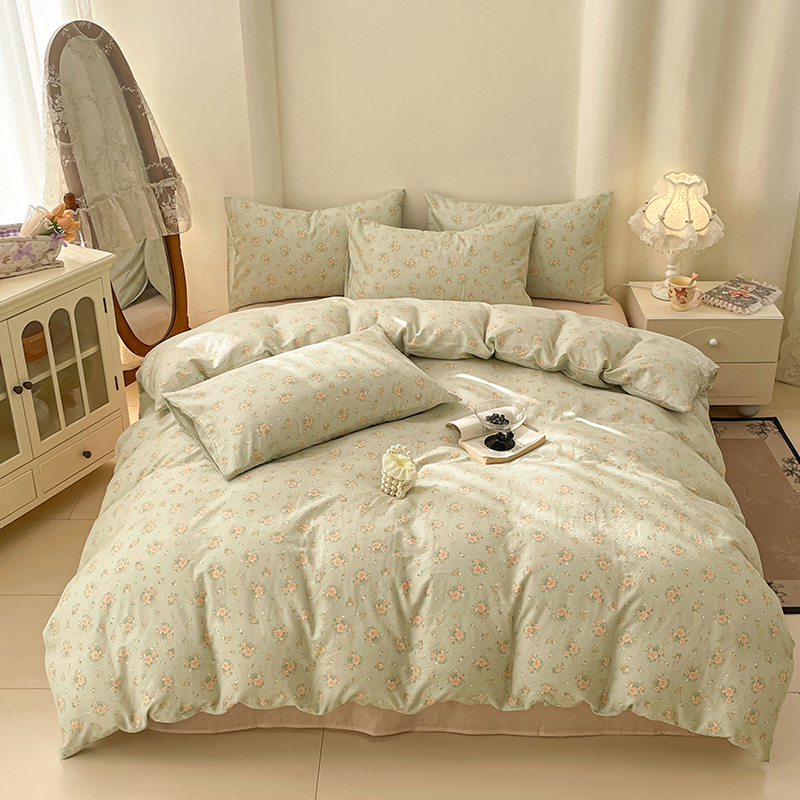 2026新款INS小清新A类全棉双层纱 186001花千朵