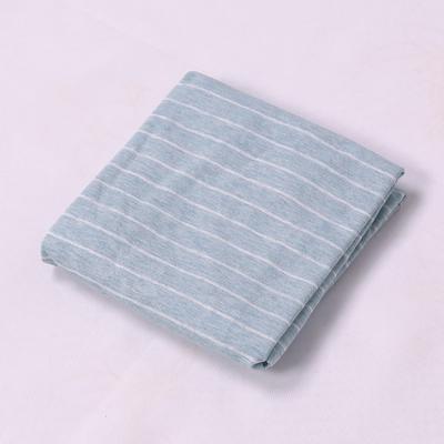 2021新款天竺棉（色纺纱条纹针织棉）系列-单枕套 48*74cm/只 绿窄