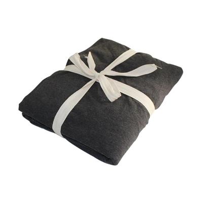 2021新款天竺棉（色纺纱条纹针织棉）系列-单床笠 150*200+25cm 黑