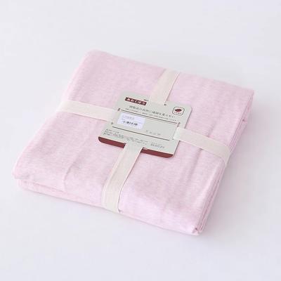 2021新款天竺棉（色纺纱条纹针织棉）系列-单床笠 150*200+25cm 浅粉