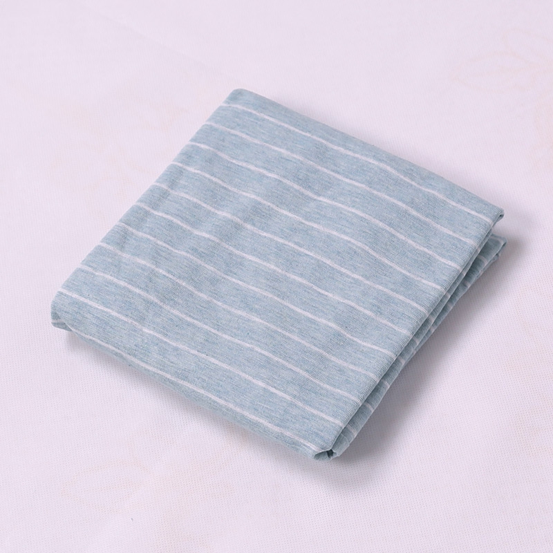 2024新款天竺棉（色纺纱条纹针织棉）系列-单枕套 48*74cm/对 绿窄