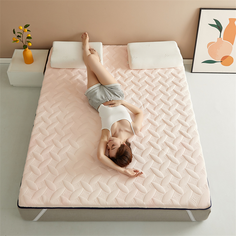 2022新款磨毛水洗棉硬质棉床垫-草莓女孩 0.9x2m厚度4.5cm 米兰-粉色