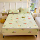 2024新款凉感丝乳胶凉席床笠床罩床垫保护套-印花款 90cmx200cm 草莓乐园