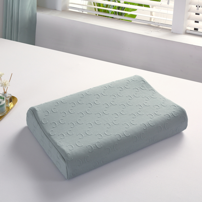 2023新款全棉空气层记忆棉乳胶枕头枕芯（系列一）-乳胶枕 狼牙颗粒款40*60cm/只绿色（含内外套）
