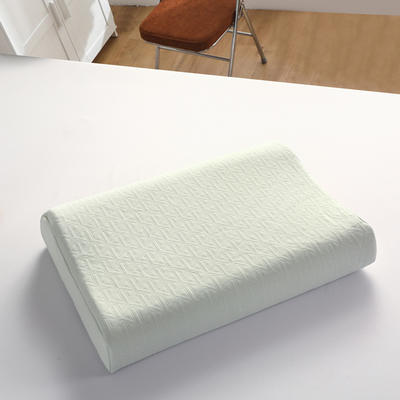 2023新款全棉空气层记忆棉乳胶枕头枕芯（系列二）-记忆棉 40*60cm/只浅绿色(含内外套）