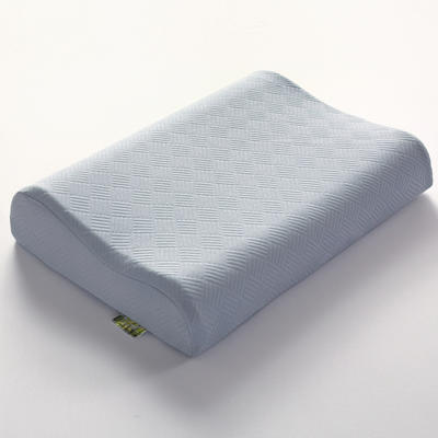 2023新款全棉空气层记忆棉乳胶枕头枕芯（系列二）-乳胶枕 平滑颗粒款40*60cm/只蓝色（含内外套）