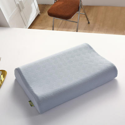 2023新款全棉空气层记忆棉乳胶枕头枕芯（系列二）-乳胶枕 按摩颗粒款40*60cm/只蓝色（含内外套）