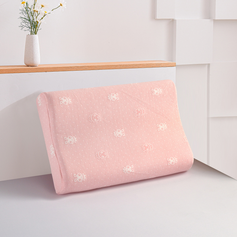 2023新款全棉空气层记忆棉乳胶枕头枕芯（系列三）-乳胶枕 按摩颗粒款40*60cm/只粉色（含内外套）