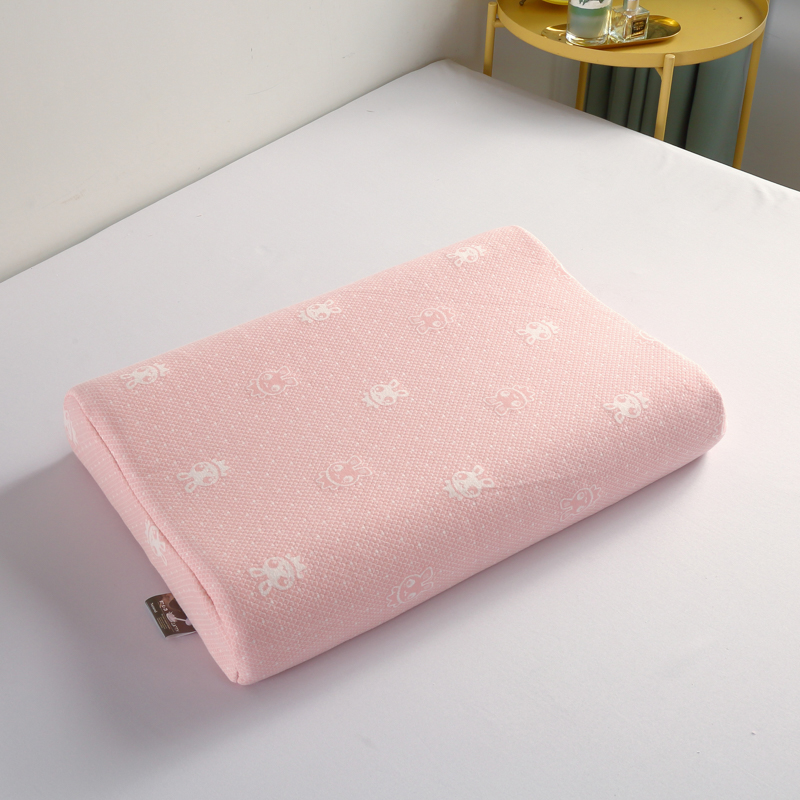 2023新款全棉空气层记忆棉乳胶枕头枕芯（系列三）-记忆棉 40*60cm/只粉色（含内外套）