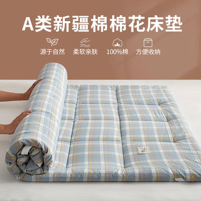 2023新款化纤水洗棉床垫成人家用 90*190cm【3斤】【薄款约3厘米】 曼特斯蓝格