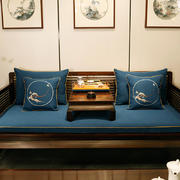 2020新款中式海绵沙发垫 抱枕芯45*45 平织蓝